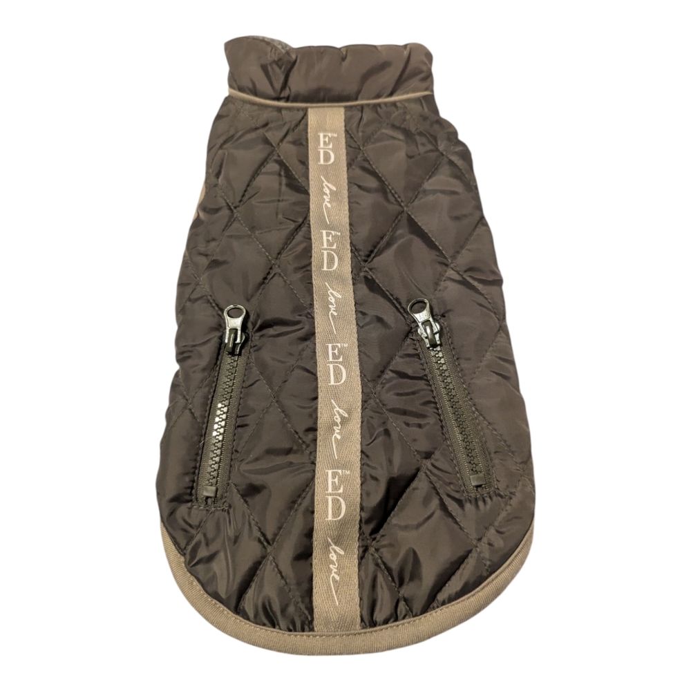 ☘️Host Pick☘️ED by Ellen DeGeneres Quilted Fleece Lined Pet Jacket Small